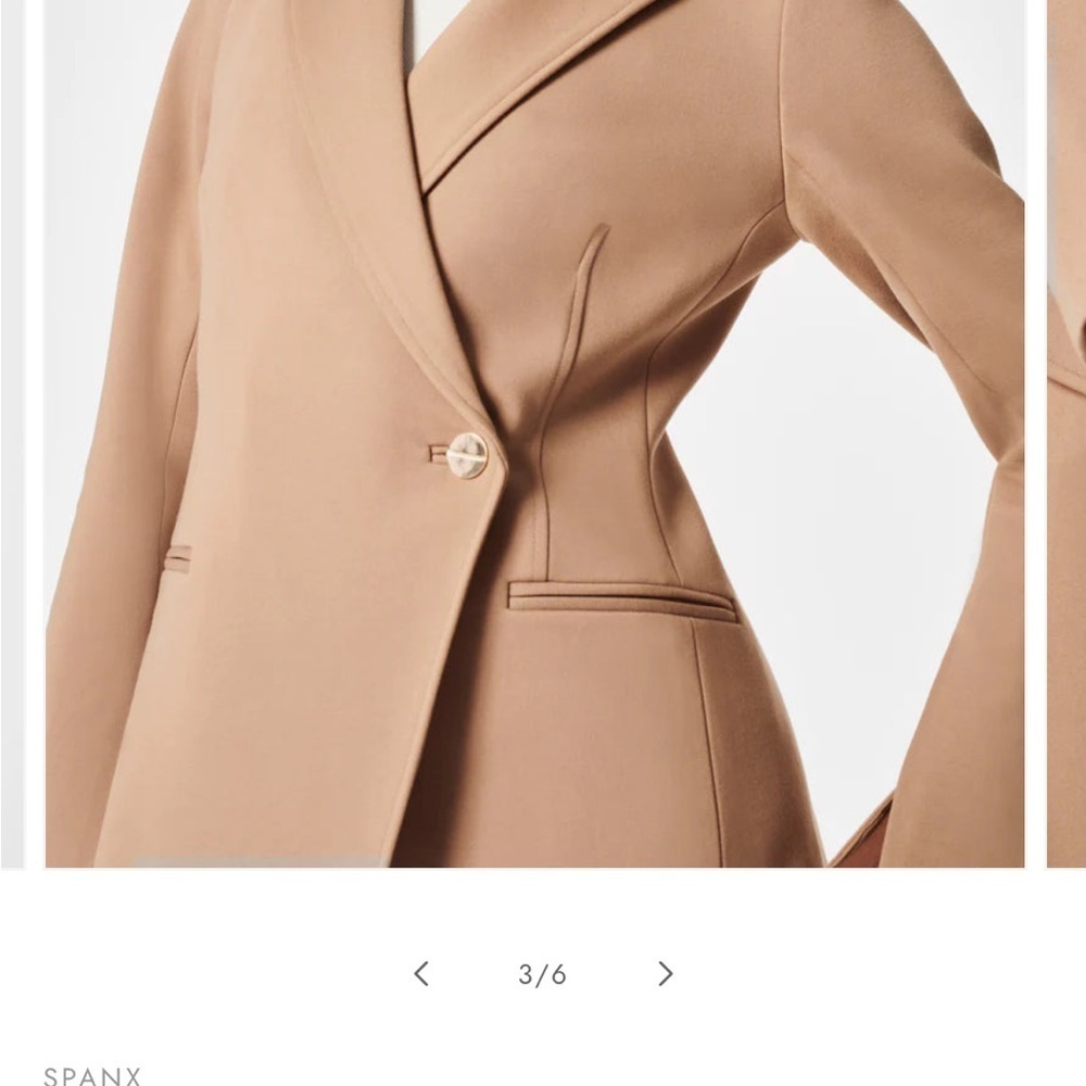 The Perfect Asymmetrical Blazer -toffee size m - Picture 3 of 8